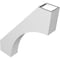 Ekena Millwork 3 1/2-in. W x 18-in. D x 22-in. H Westlake Architectural Grade PVC Knee Brace BRCP035X18X22WTL - alternate 5